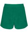NS728 Native Spirit Ladies Terry Towel Shorts Malachite Green colour image
